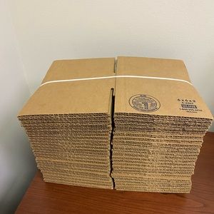 6 x 6 x 2" Corrugated Boxes [25 boxes] lot of 25 6x6x2” BRAND NEW S-4307